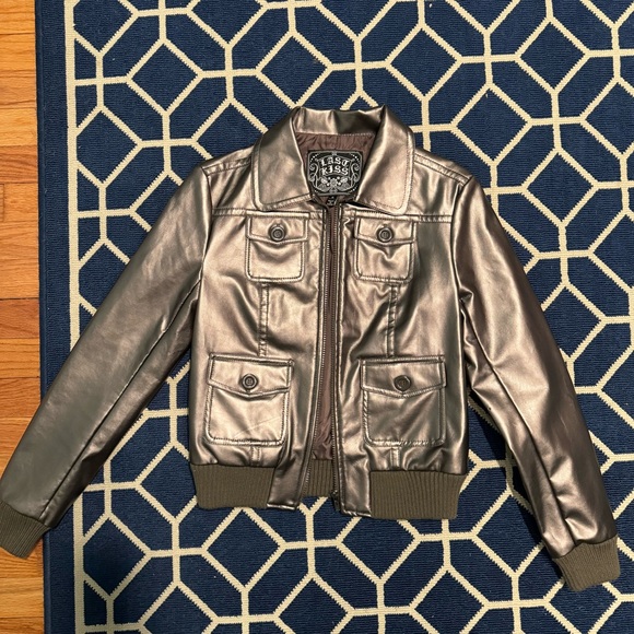 Vintage Metallic Moto Jacket - Picture 2 of 6
